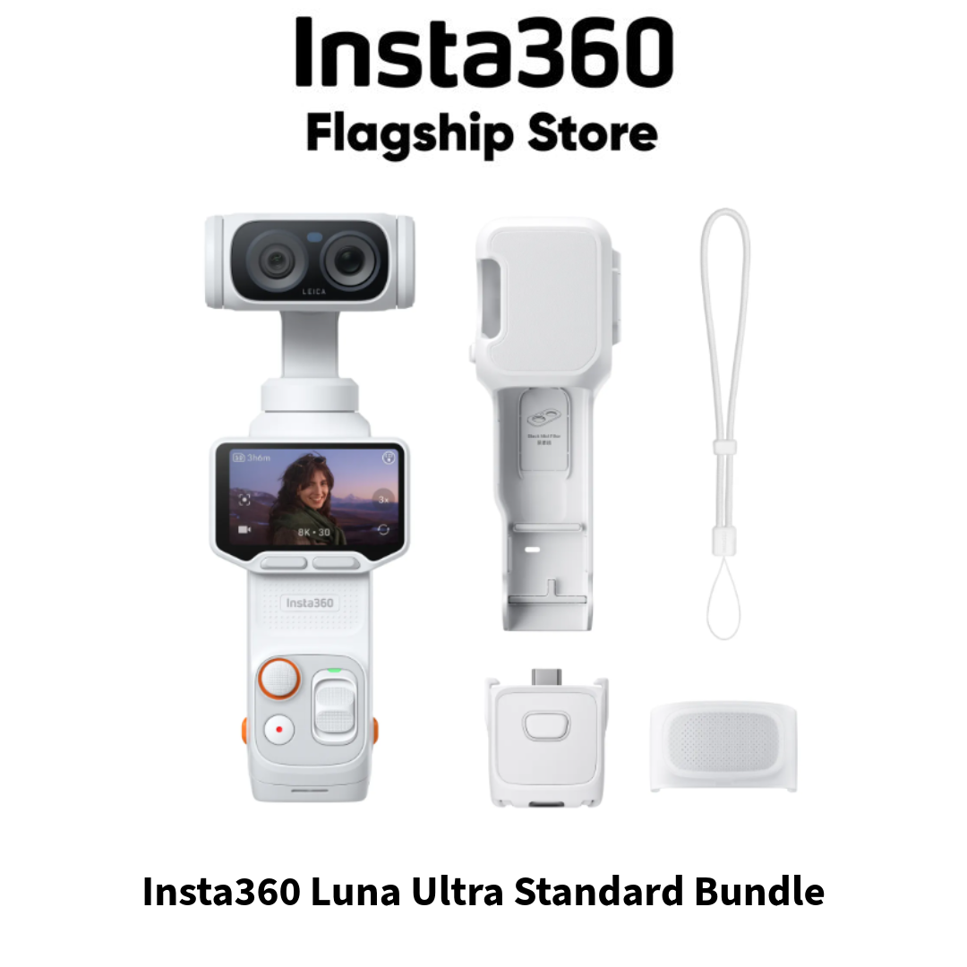 (Pre order) Insta360 Luna Ultra- Handheld Pocket 8K Gimbal Camera with Dual Lenses and Detachable Screen Display