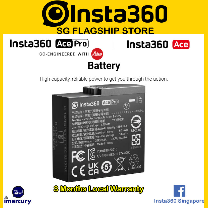 Insta360 Ace & Ace Pro Battery