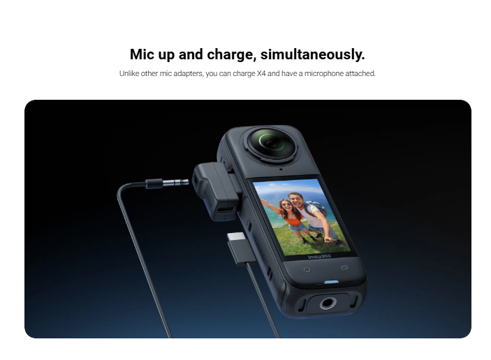 Insta360 X4 Mic Adapter