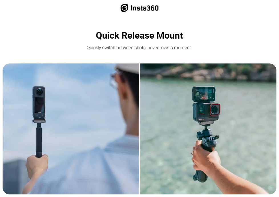 Insta360 Quick Release Mount 2.0