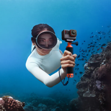 Insta360 Floating Hand Grip | Compatibility: Ace Pro 2, X4, Ace Pro, Ace, Go 3, X3,ONE RS (Twin/4K),GO 2,ONE X2,ONE R,ONE X