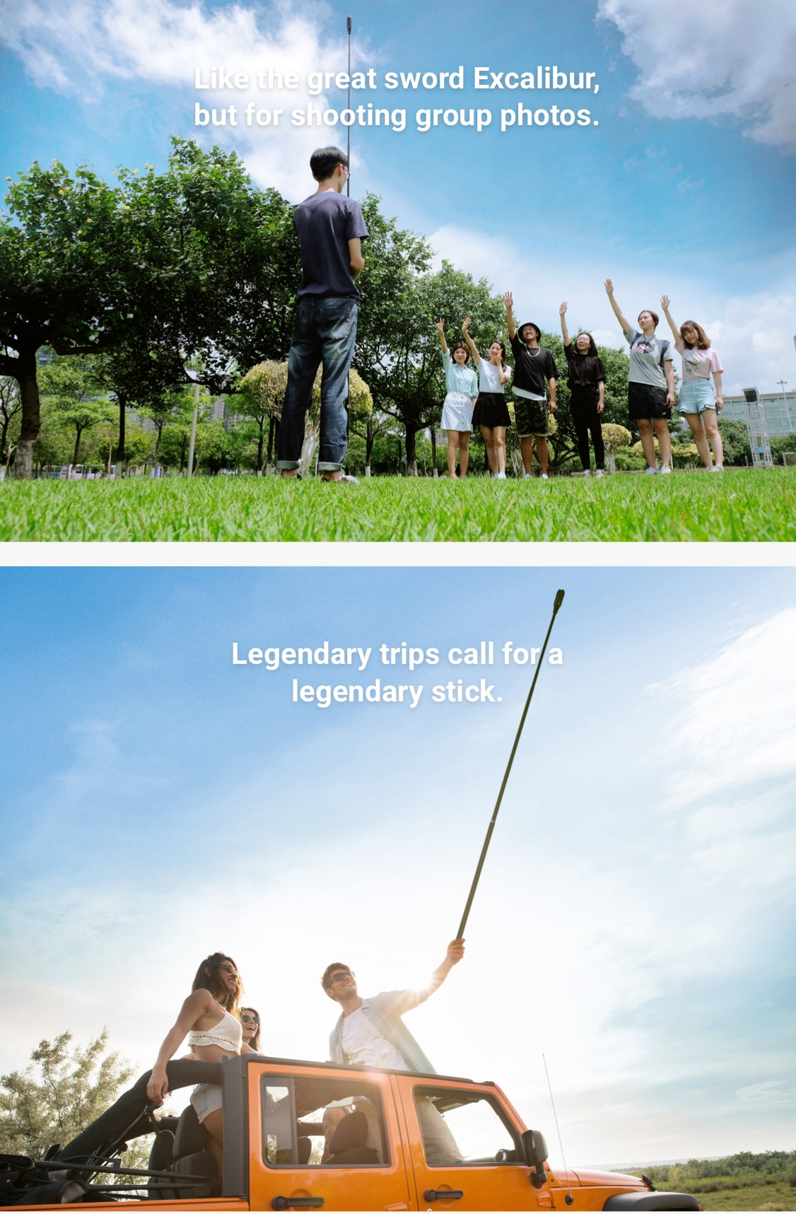 Extended Edition Selfie Stick GO 3S, X4, Ace Pro, Ace, GO 3, X3, ONE RS (Twin/4K), ONE X2, ONE R, ONE X, ONE (36cm to 3 Metres)