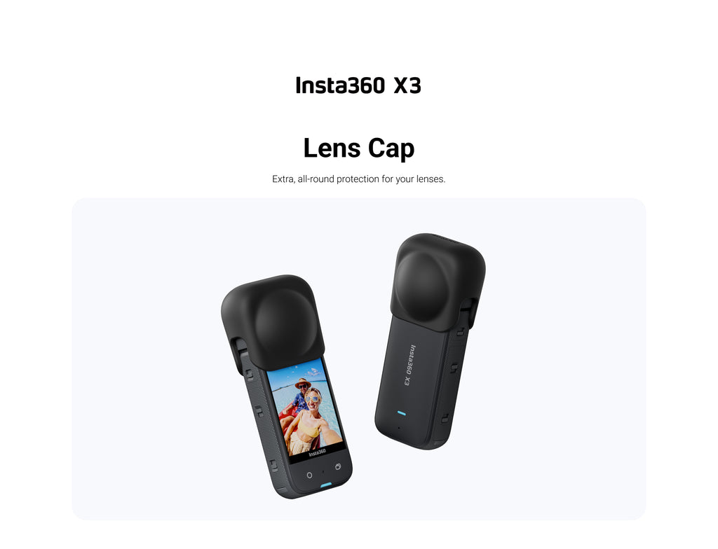 Insta360 X3 Lens Cap | Extra, all-round protection for your lenses