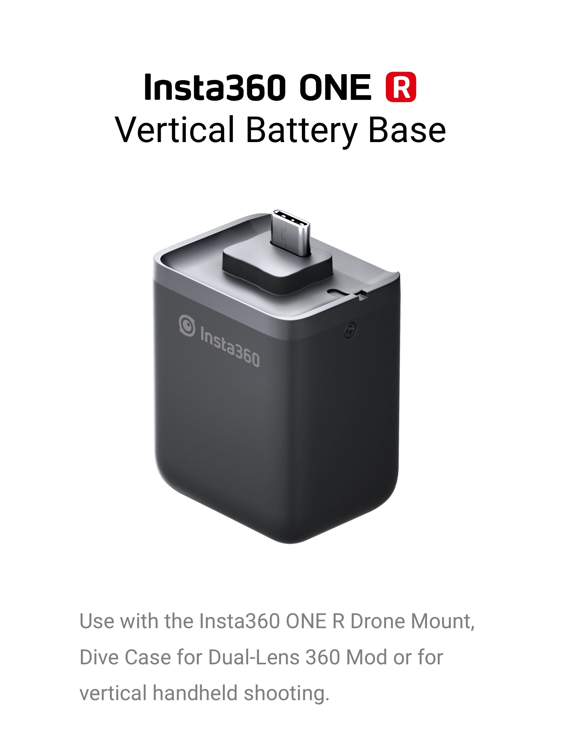 Insta360 ONE R Battery Base / Fast Charge Hub / Boosted Battery Base / Vertical Battery Base | Ready Stocks Ready Stocks