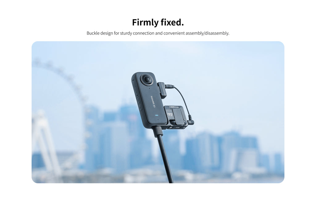 Insta360 X3 Mic Adapter | External microphone adapter for your camera