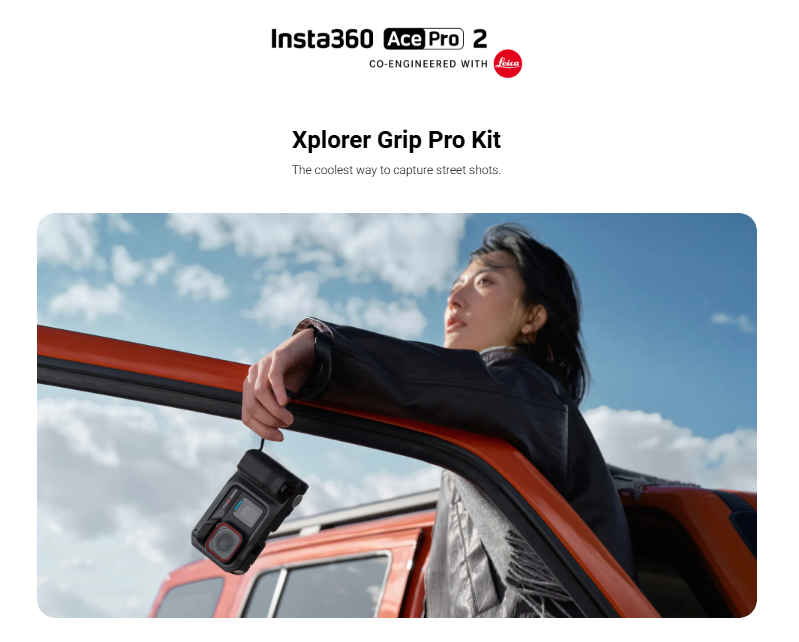 Insta360 Xplorer Grip Pro Kit for Insta360 Ace Pro 2