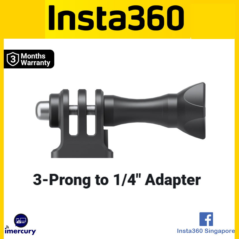 Insta360 3-Prong to 1/4" Adapter