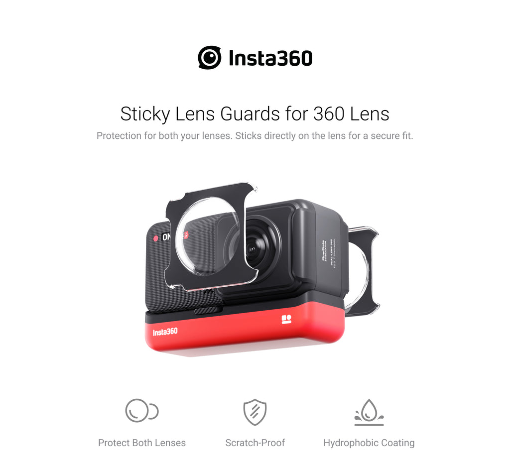 Insta360 ONE RS / R Sticky Lens Guards for 360 Lens Ready Stocks