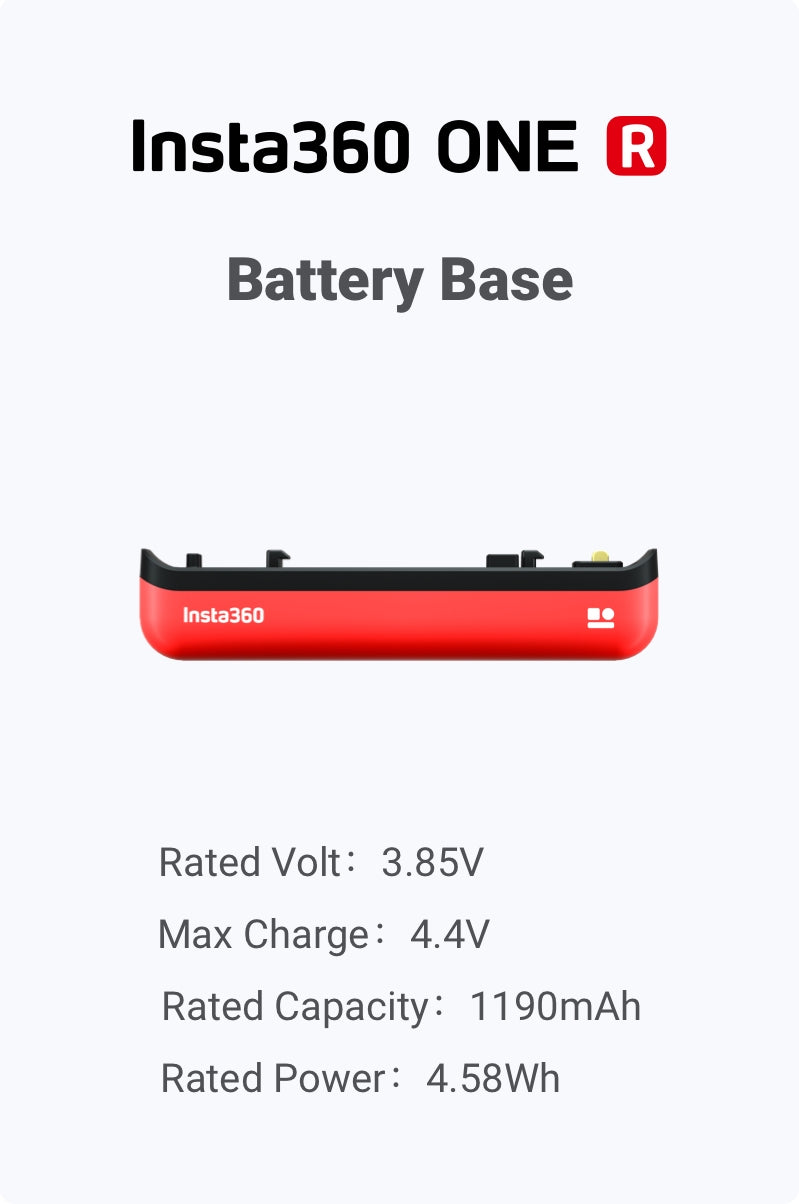 Insta360 ONE R Battery Base / Fast Charge Hub / Boosted Battery Base / Vertical Battery Base | Ready Stocks Ready Stocks