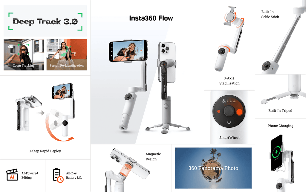Insta360 Flow - The AI Tracking Stabilizer