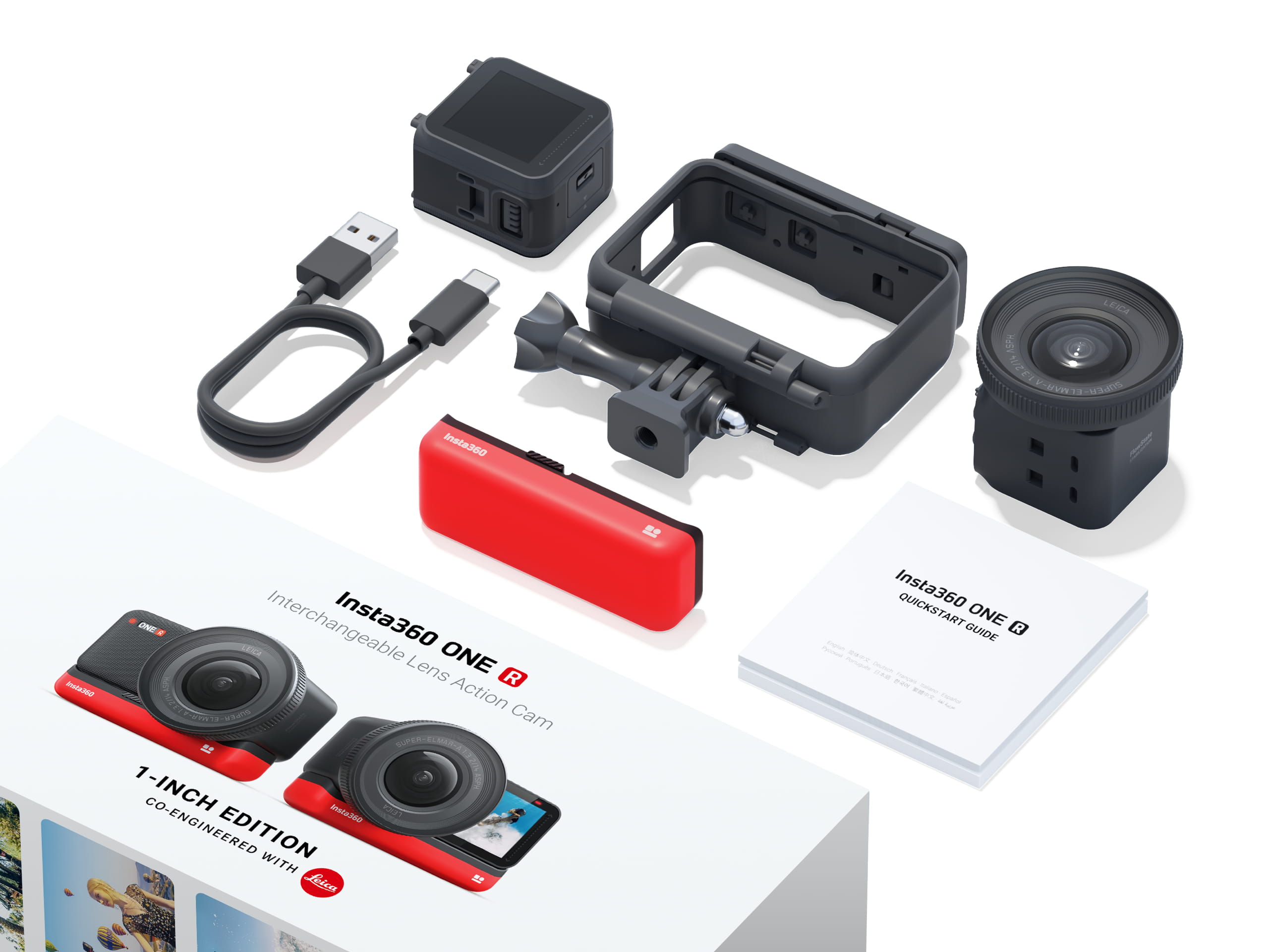 Insta360 ONE R 1 Inch Edition Interchangeable Lens Action Cam / Creator Kit