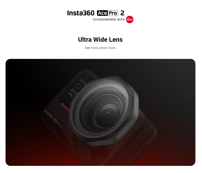 Insta360 Ultra Wide Lens for Insta360 Ace Pro 2