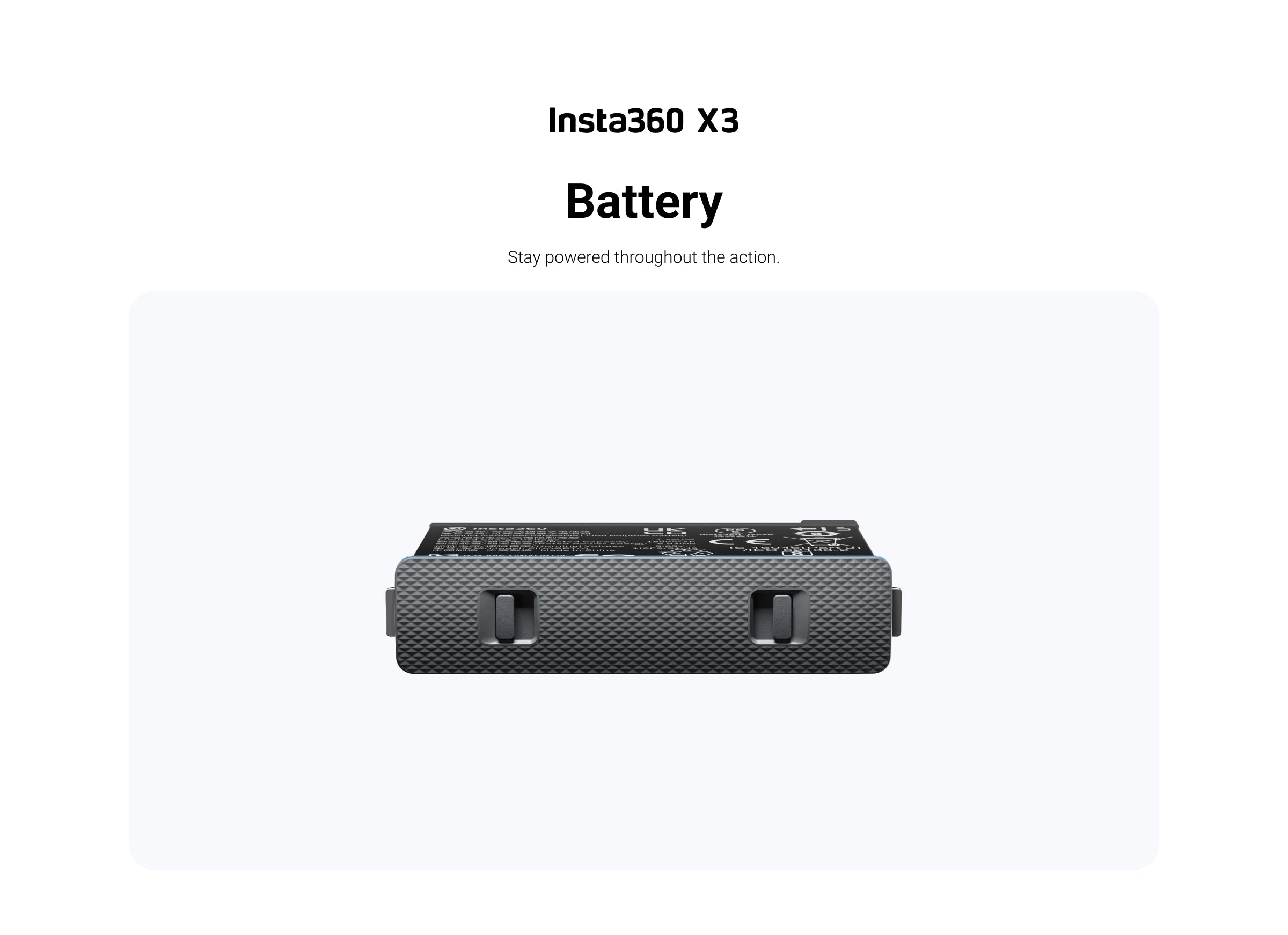 Insta360 X3 Power Accessories - X3 Battery 1800mAh