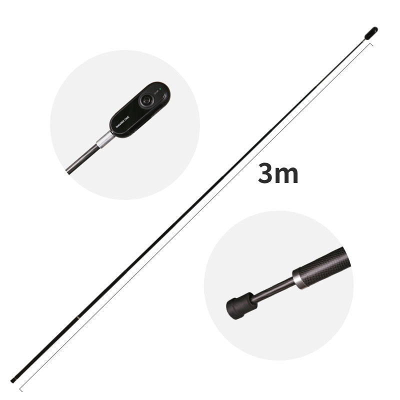 Extended Edition Selfie Stick GO 3S, X4, Ace Pro, Ace, GO 3, X3, ONE RS (Twin/4K), ONE X2, ONE R, ONE X, ONE (36cm to 3 Metres)