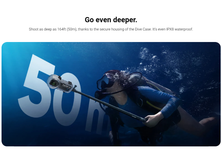 Insta360 X4 Invisible Dive Case