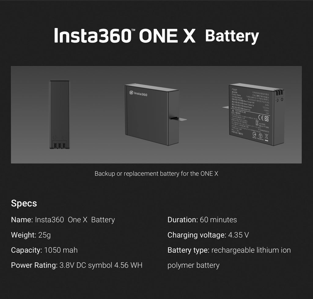 Insta360 ONE X Battery / Charging Dock