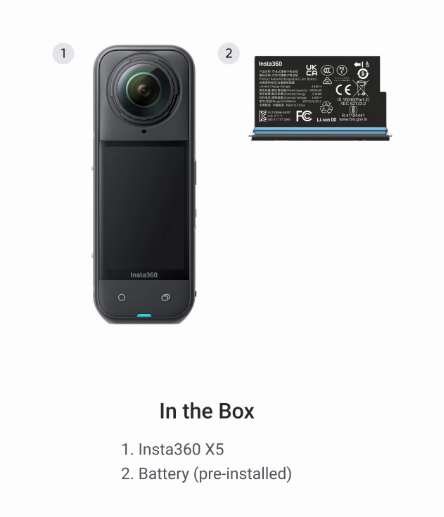 Insta360 X5 Standard Bundle Black
