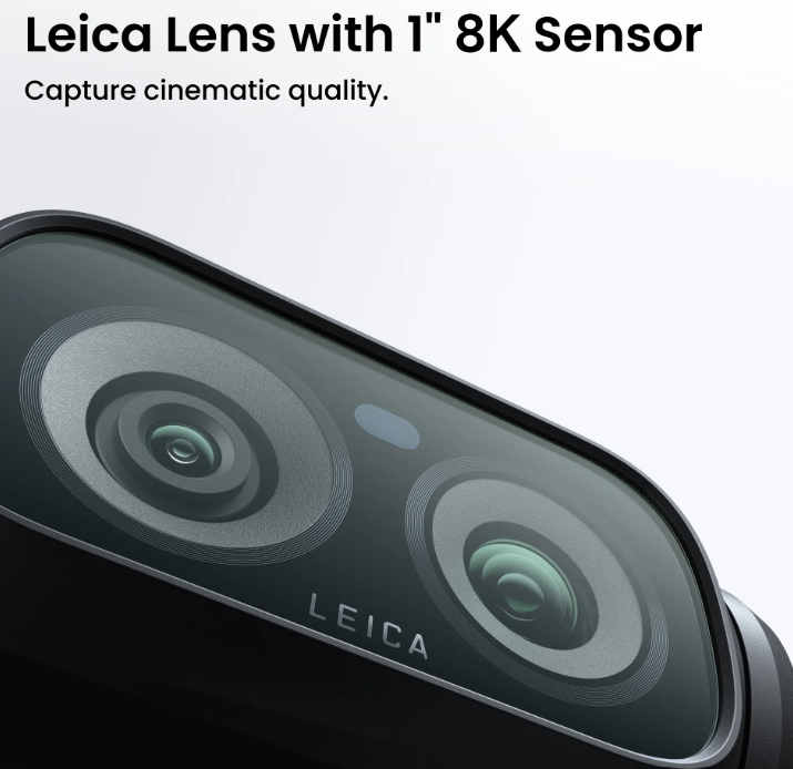 Insta360 Luna Ultra- Handheld Pocket 8K Gimbal Camera with Dual Lenses and Detachable Screen Display (Pre order)
