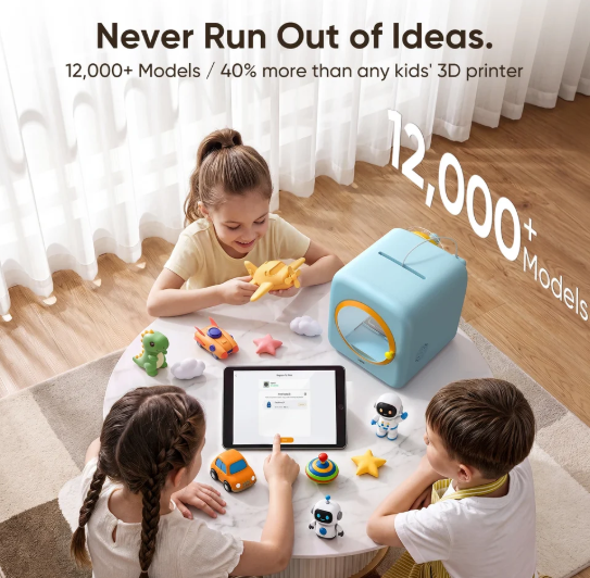 (Pre-order) Ugee Funbox 3D Printer- One click print, Safe & Fun｜Home-Friendly Air Protection｜AI Creative Modeling｜Endless Playful Models
