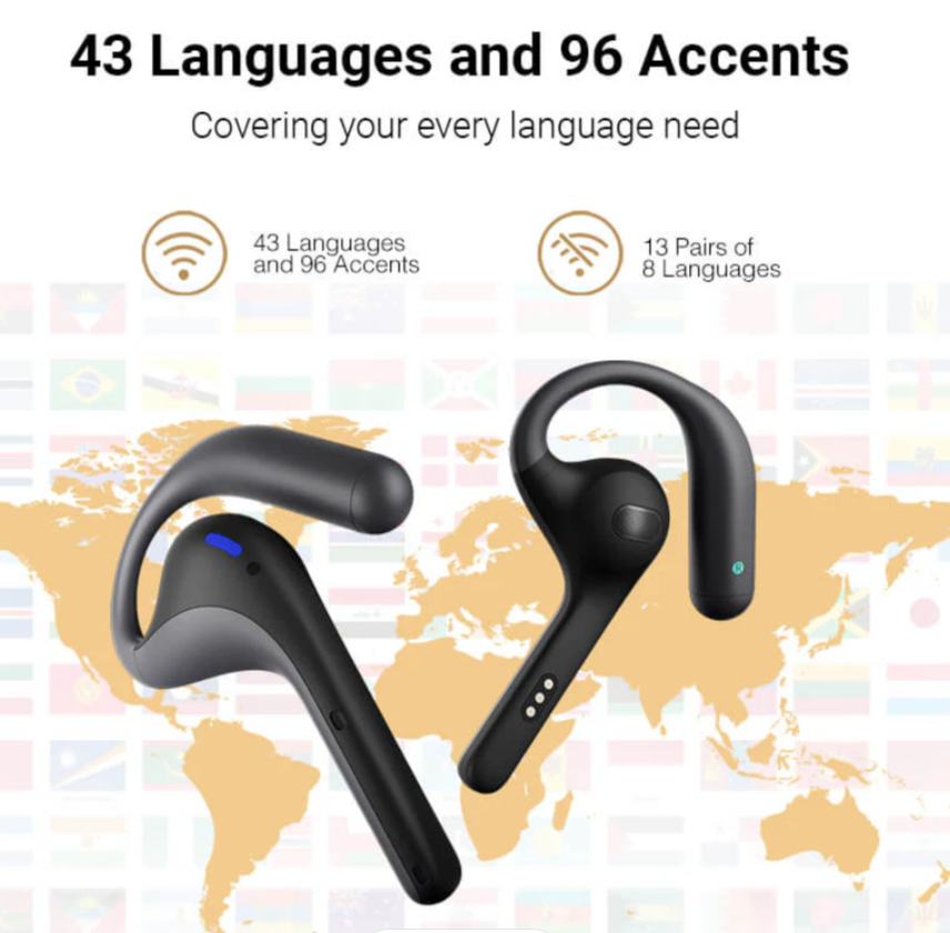 TimeKettle M4 Pro AI Translator Earphone