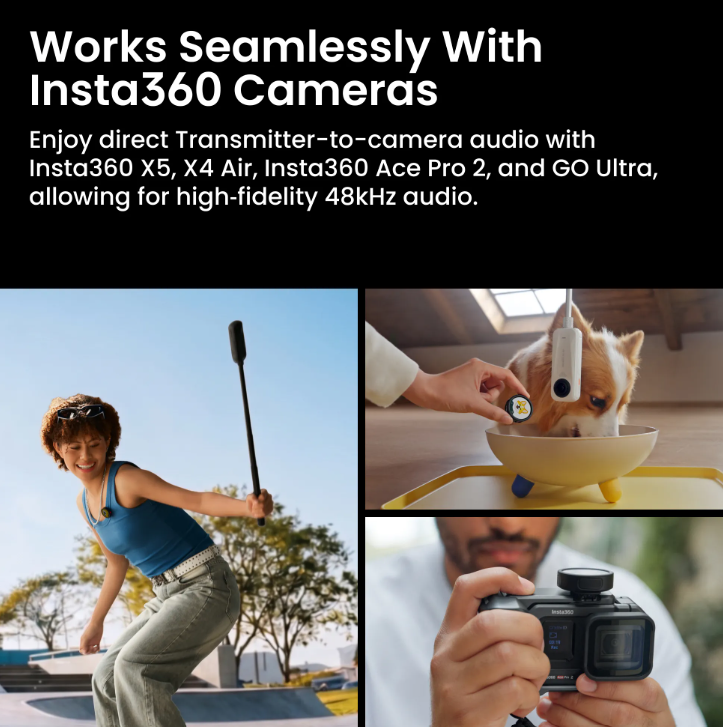 Insta360 Mic Pro - Advanced Wireless Microphone