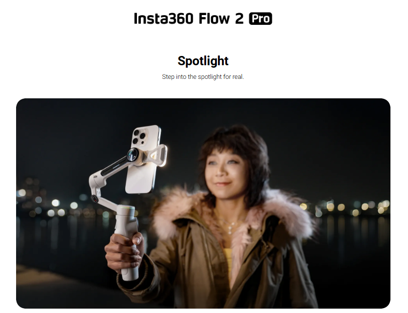 Insta360 Flow 2 Pro Spotlight