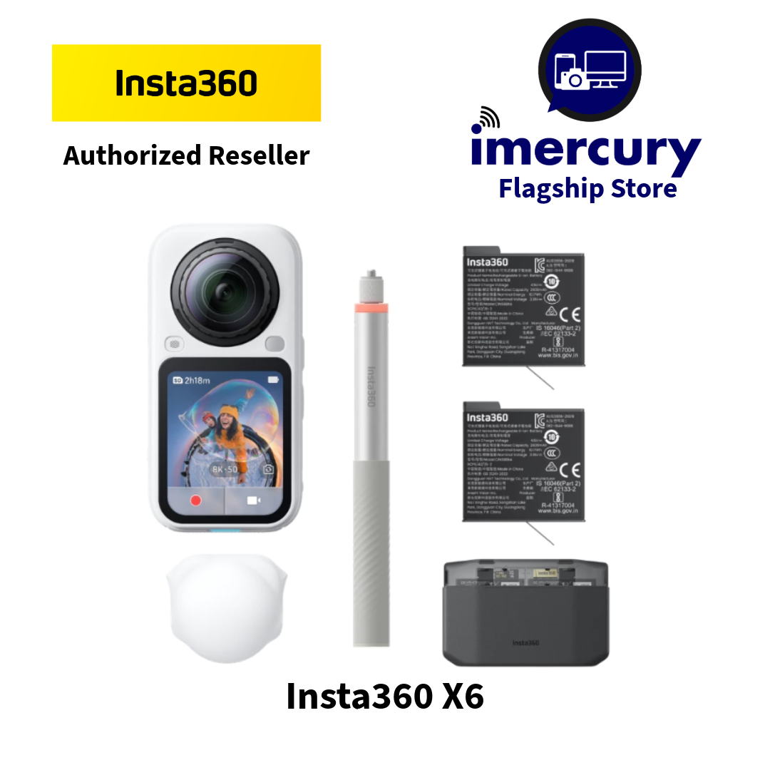 Insta360 X6- Ultimate Action Camera 8K50fp 360° Camera