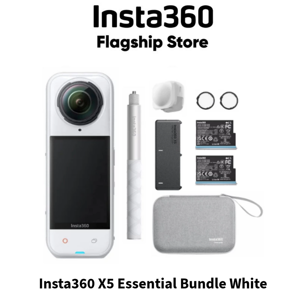 Insta360 X5 Essential Bundle White