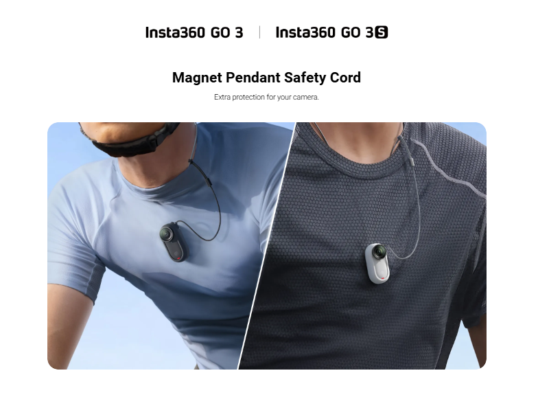 Insta360 GO 3/GO 3S Magnet Pendant Safety Cord