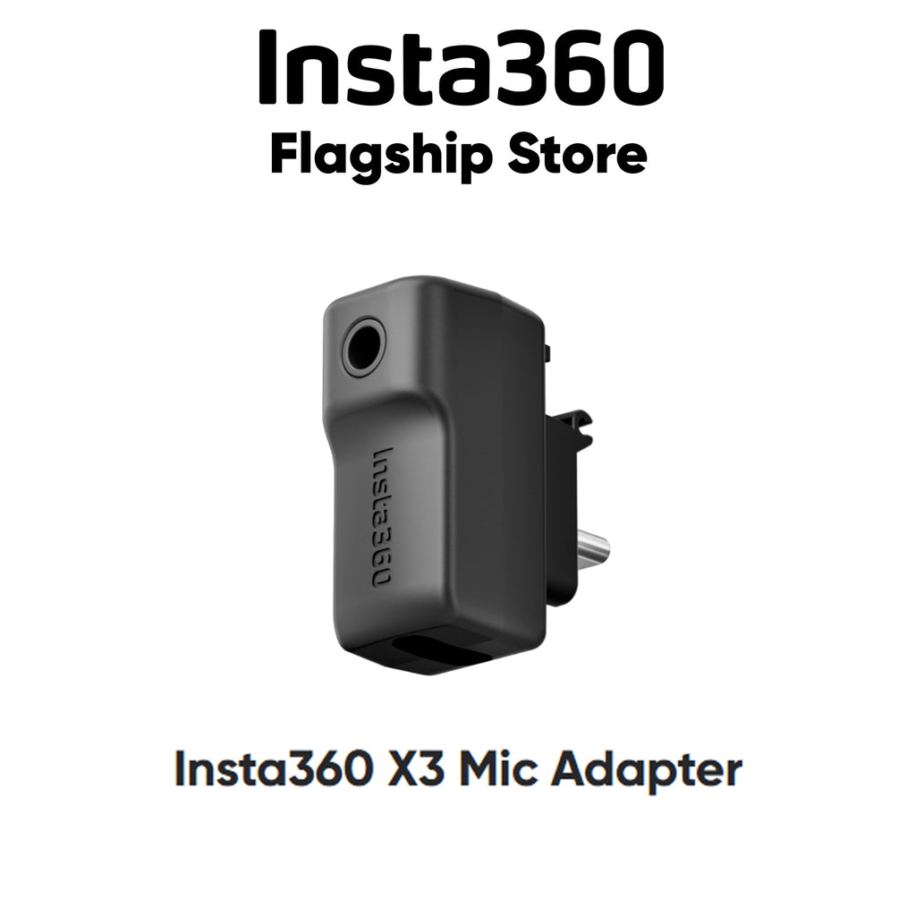 Insta360 X3 Mic Adapter | External microphone adapter for your camera