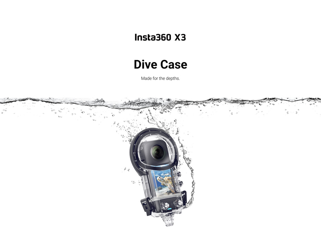 Insta360 X3 Dive Case | Made for underwater use with IPX8 water resistance | Shoot as deep as 50 meters (164ft)
