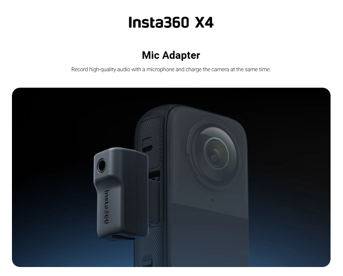 Insta360 X4 Mic Adapter