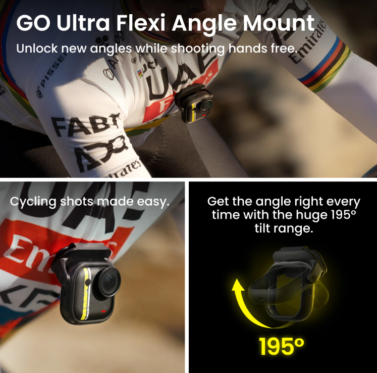 Insta360 GO Ultra Tadej Pogacar Edition action camera (includes 128gb microsd card)
