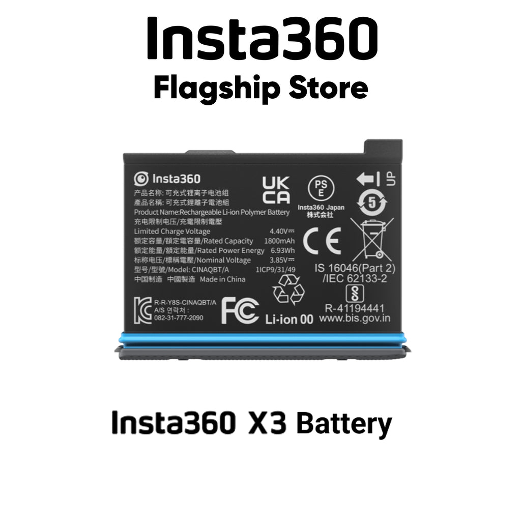 Insta360 X3 Power Accessories - X3 Battery 1800mAh