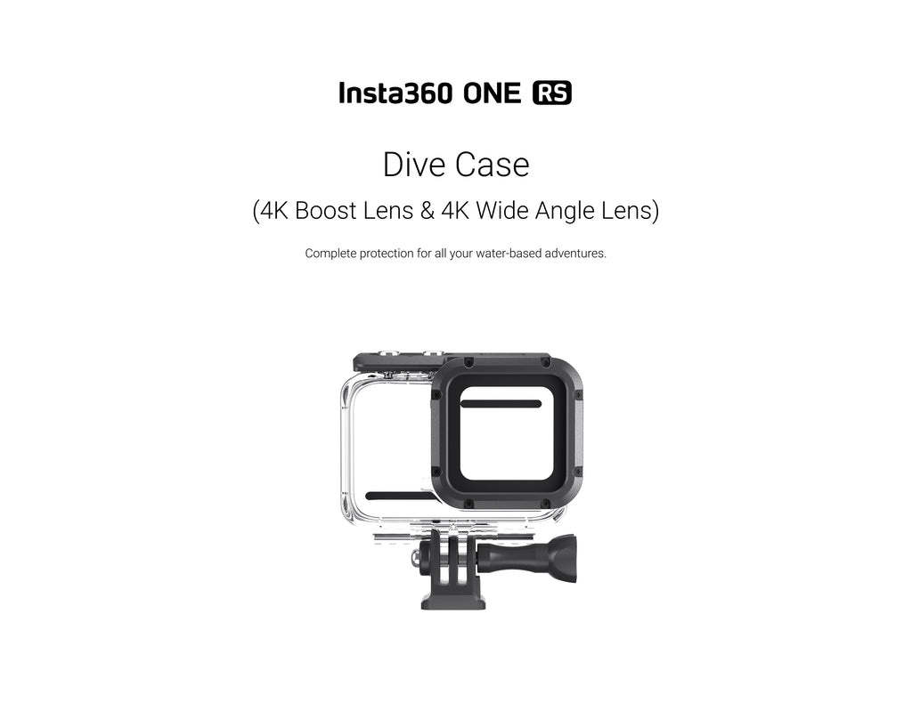 Insta360 ONE RS / R Dive Case For 4K Boost Lens & 4K Wide Angle Lens (Dive case Only)