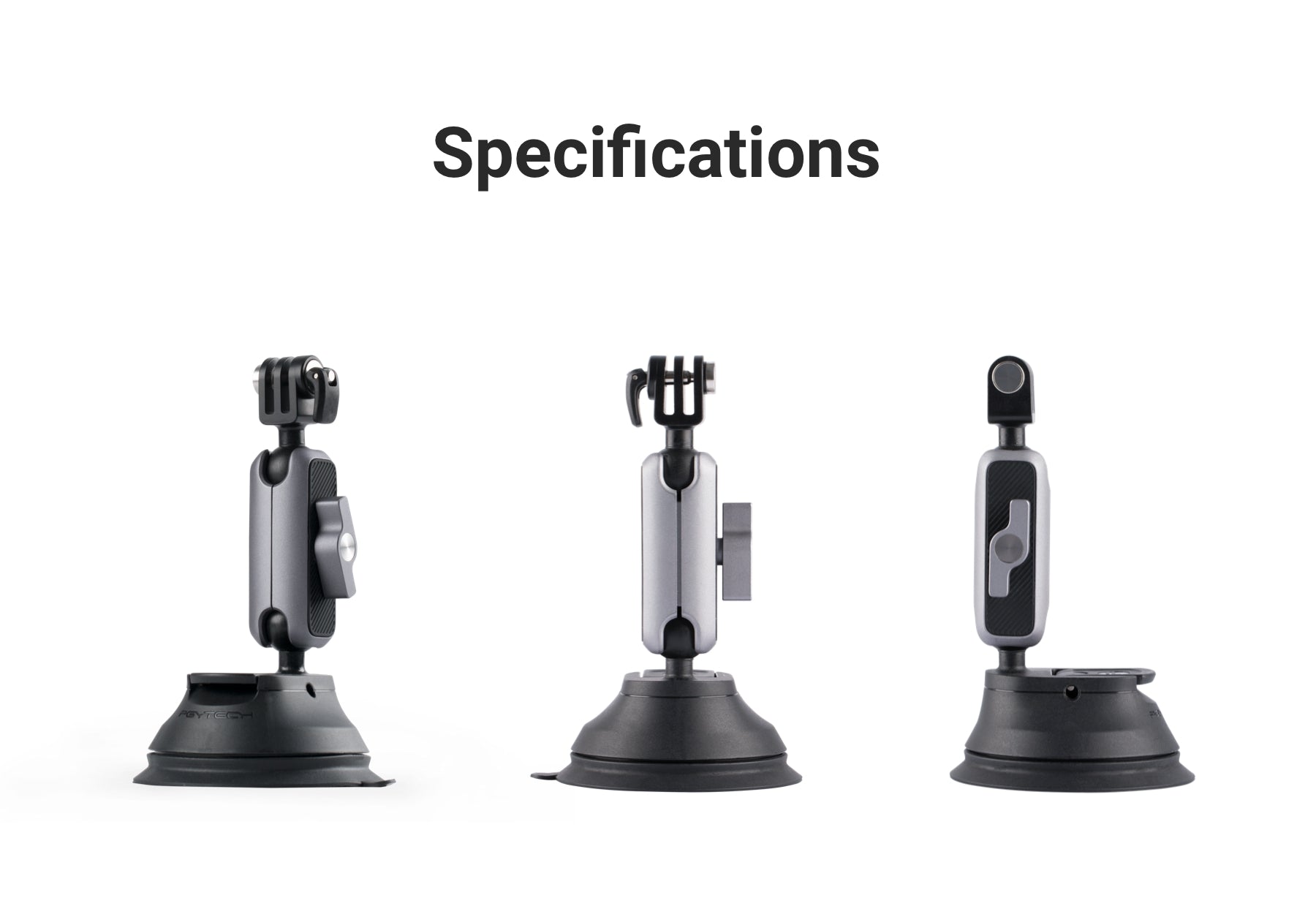 Insta360 Suction Cup Car Mount - X3,ONE RS,GO 2,ONE X2,ONE R,ONE X,ONE