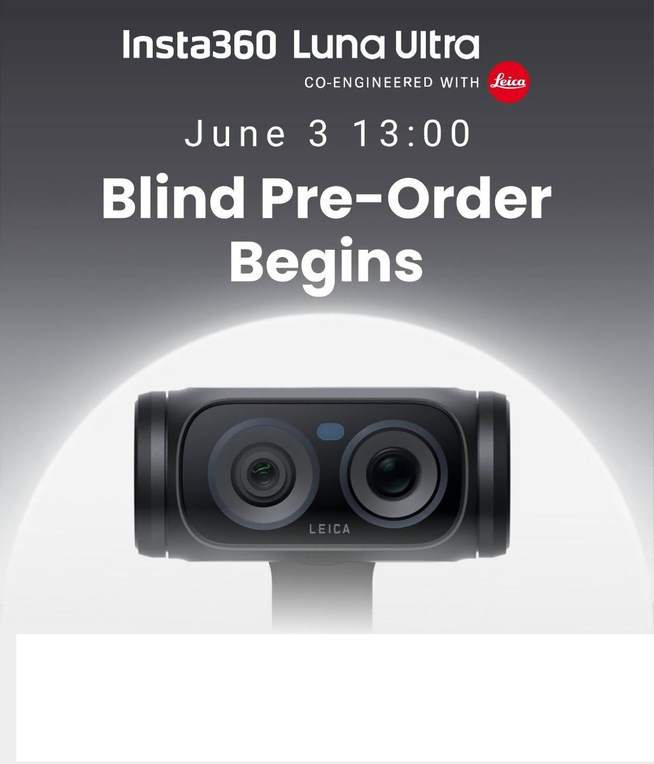 Insta360 Luna Ultra Pre Order